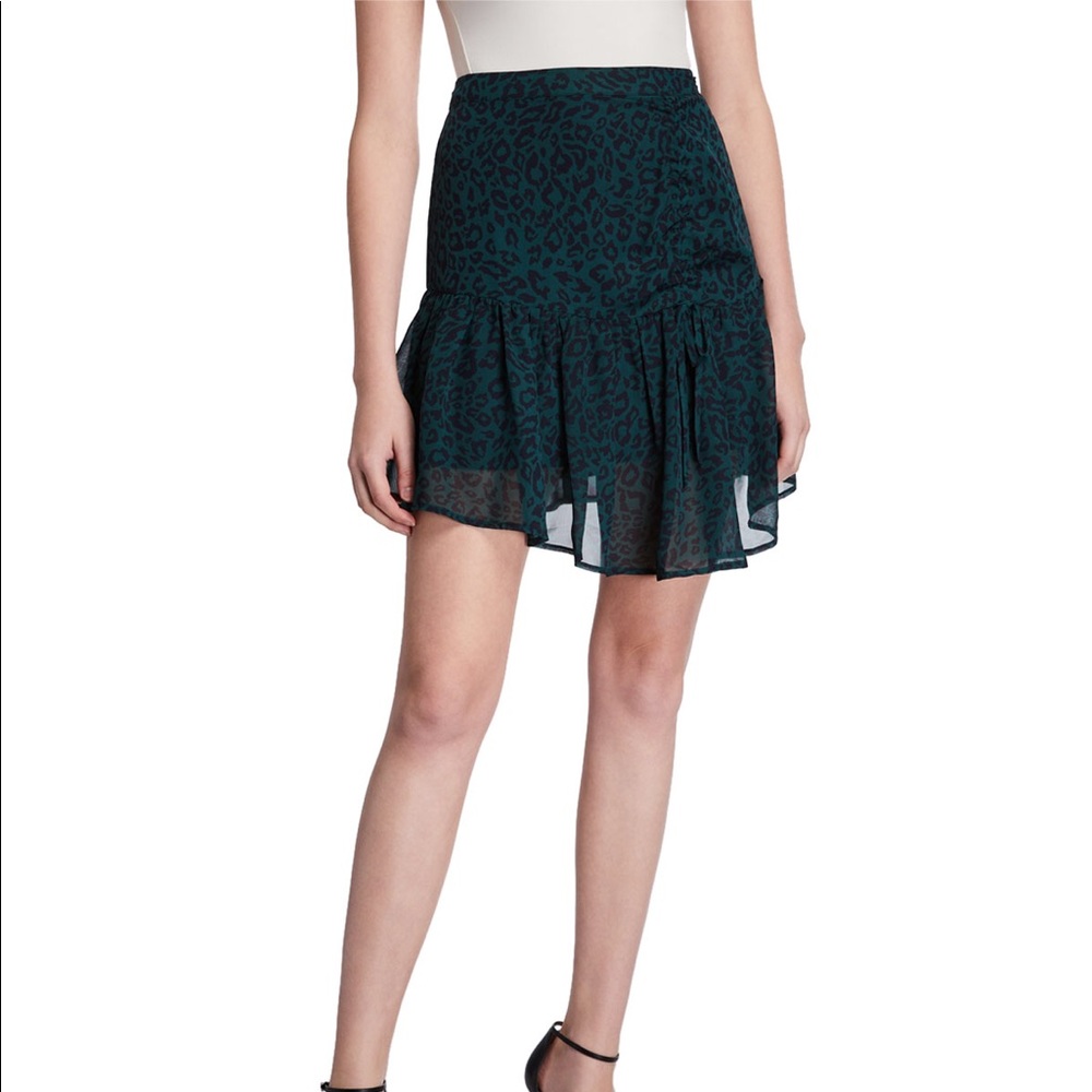 Moon River ruched ruffle skirt